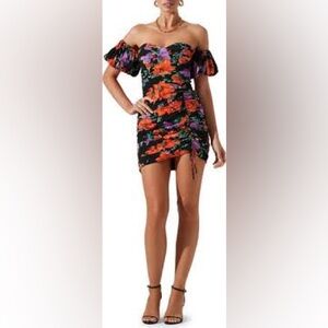 Astr Vibrant Orange Dress